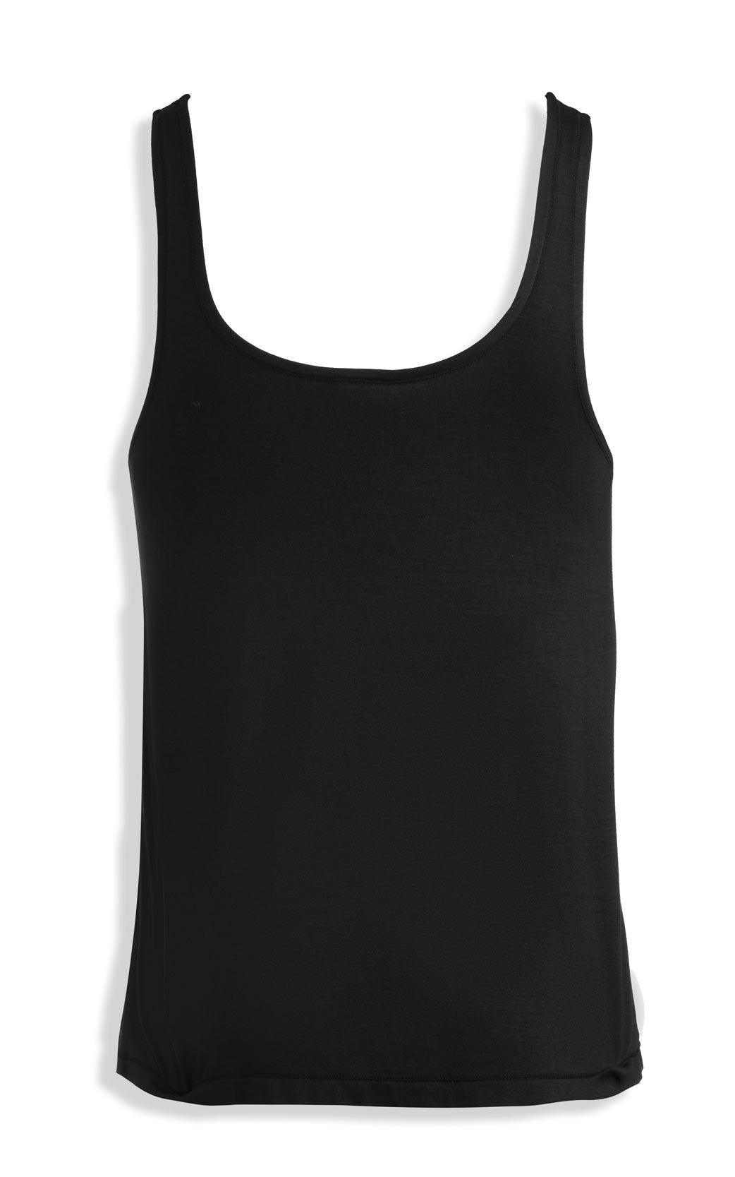 Women's Black Cropped Tank with straps