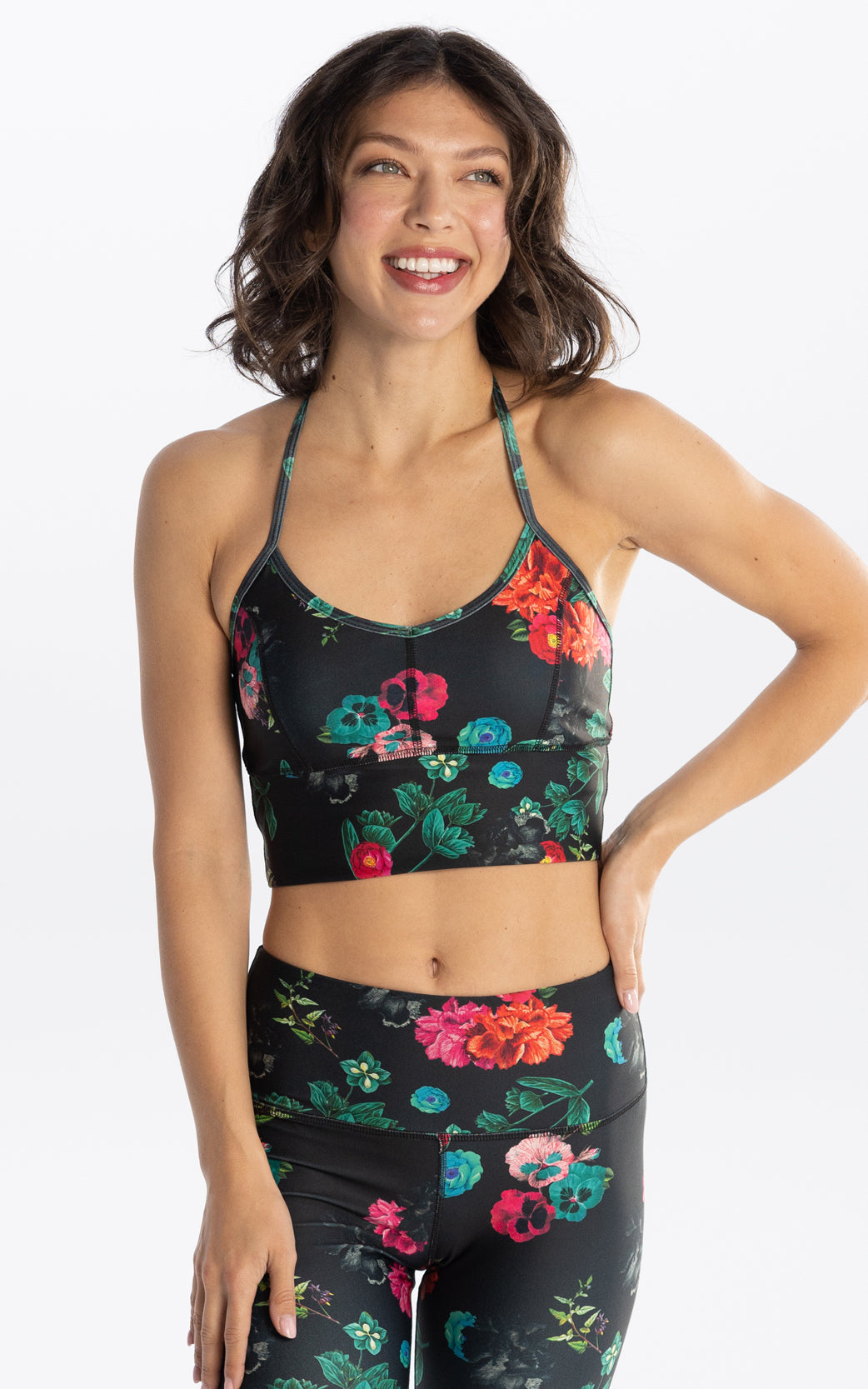 WeWoreWhat Leggings And Sports Bra Multicolor Floral Print Size XS